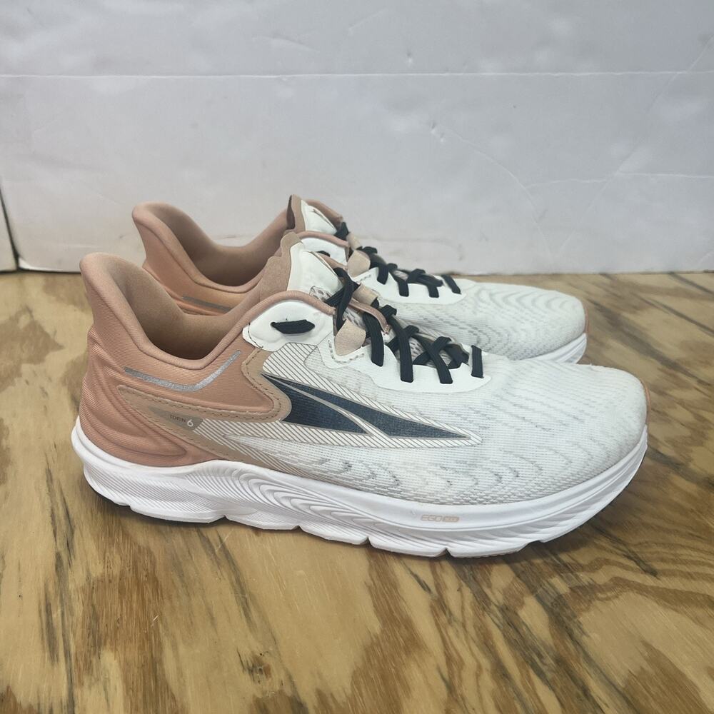 Altra Torin 6 Women’s Size 8 Athletic Running Shoes White/Peach ALOA7R78110